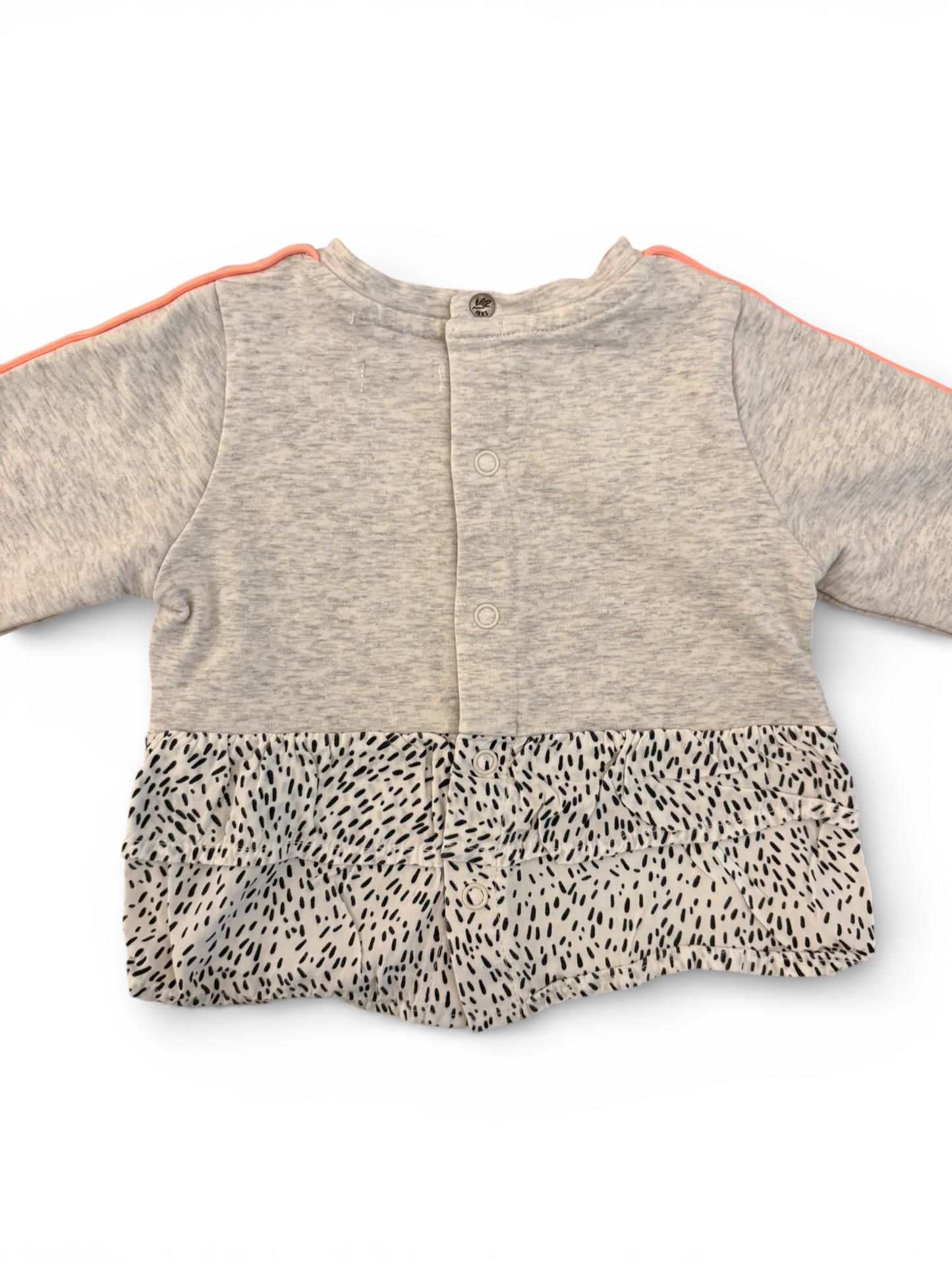 Sweat-shirt gris à logo IKKS (6M / 68)