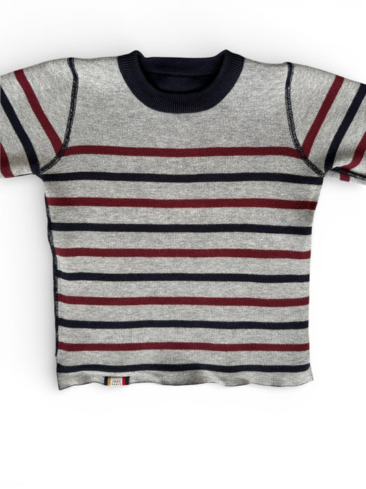 IKKS Reversible Sweater Navy & Striped (3Y)