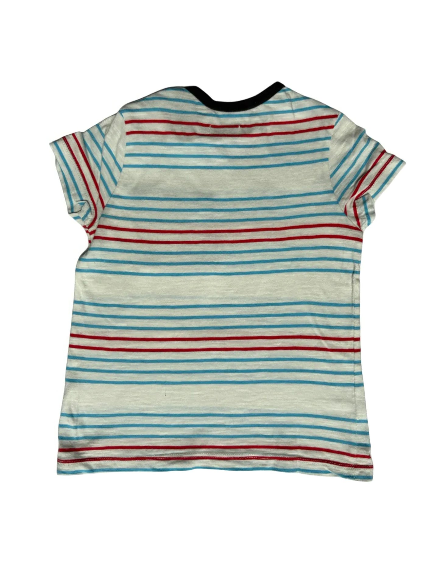 T-shirt rayé bleu et rouge IKKS (2 ans)