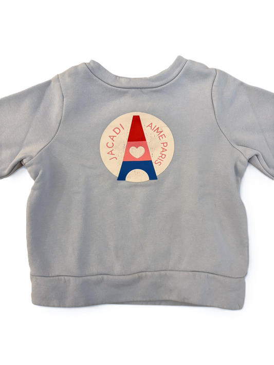 Jacadi Light Blue Paris Sweatshirt (4Y)