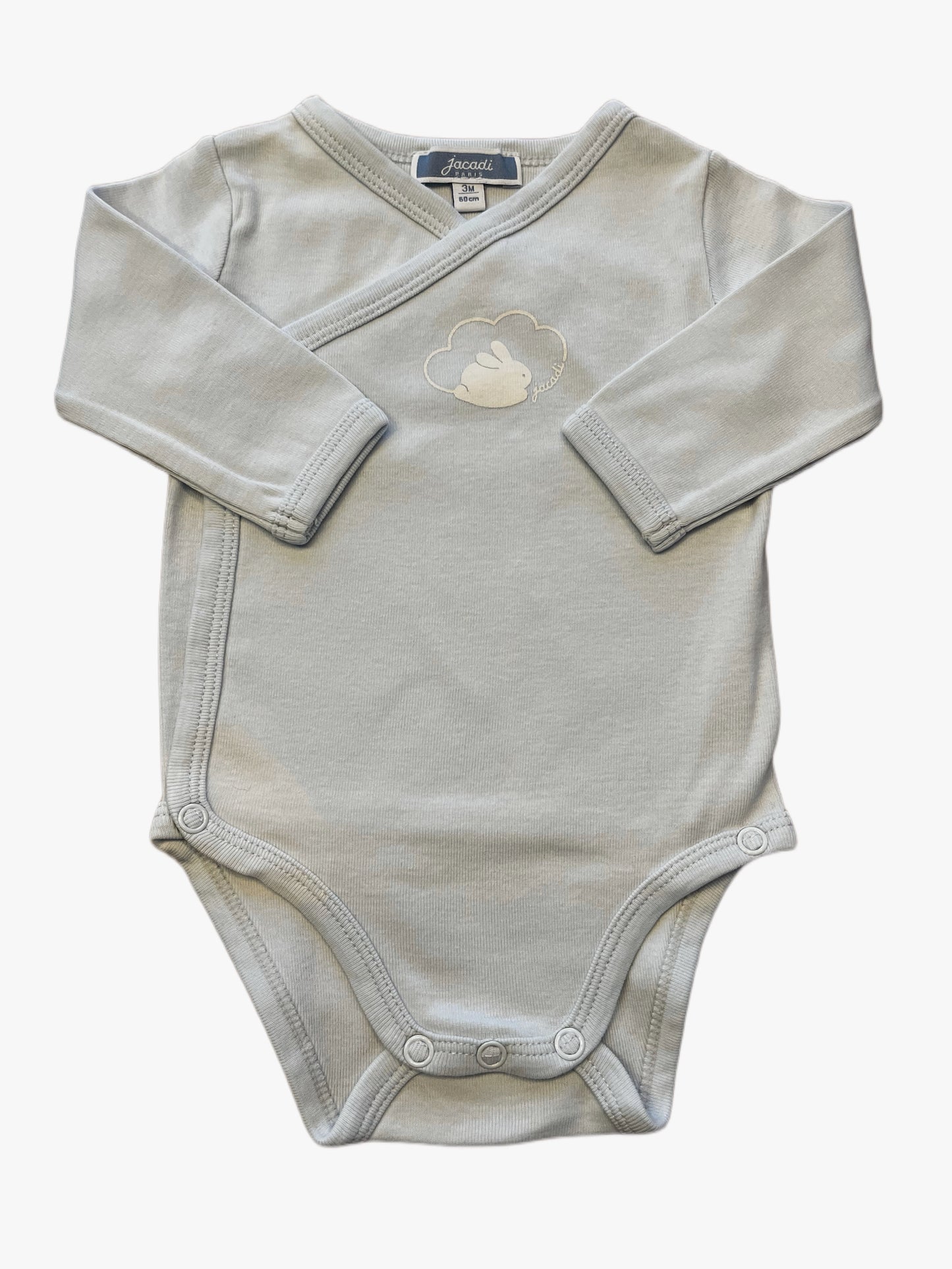 Jacadi Bundle: 2 Long-Sleeved Wrapover Bodysuits (3M)