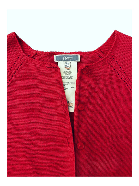 Jacadi Dark Pink Cardigan (18M)