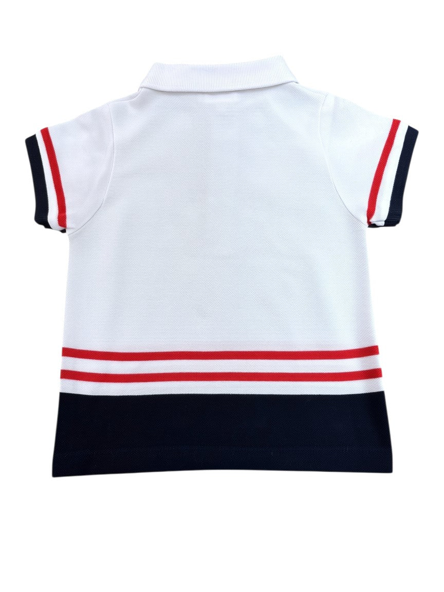 Jacadi Navy & Red Striped Polo (18M)