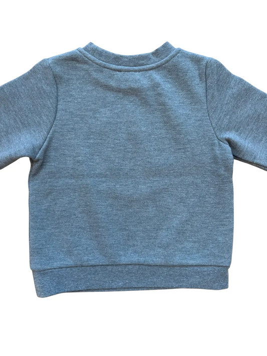 Jacadi Grey L'Esprit Logo Fleece Sweatshirt (3Y / 96)