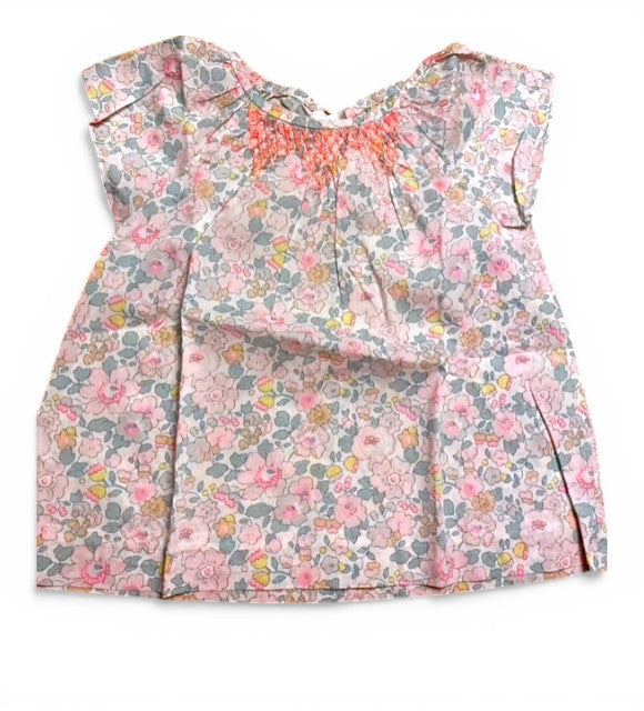 Jacadi Liberty Floral Smocked Blouse (3Y)