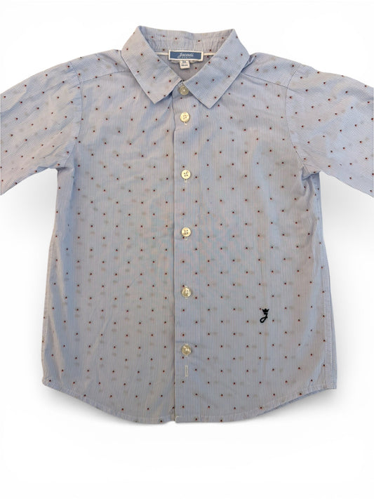 Jacadi Light Blue Dobby Dot Shirt (3Y / 96)