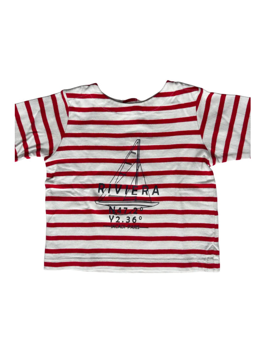 Jacadi Striped Sailboat Shirt (6M)
