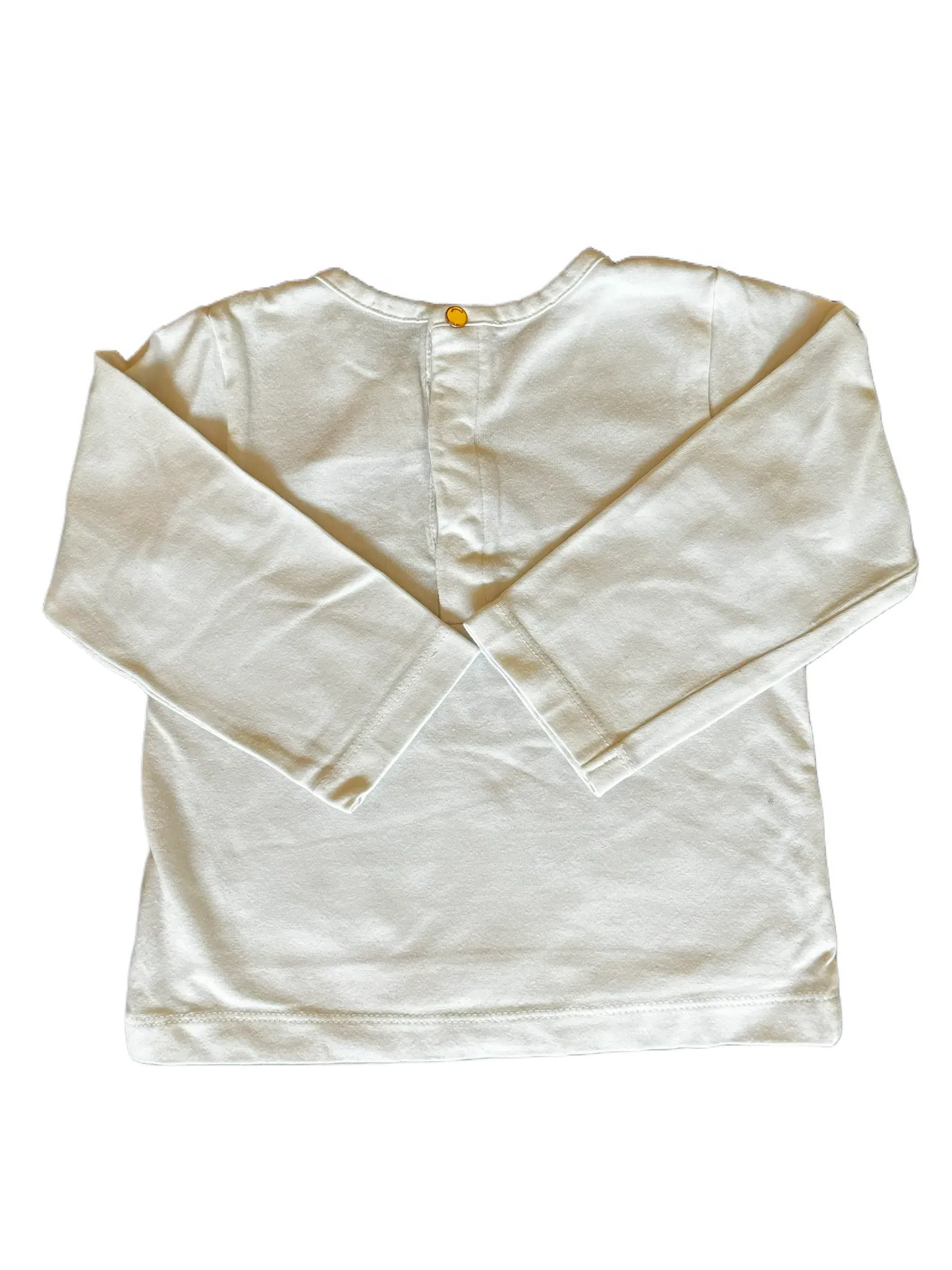 Jacadi White Long-Sleeved T-Shirt (18M)