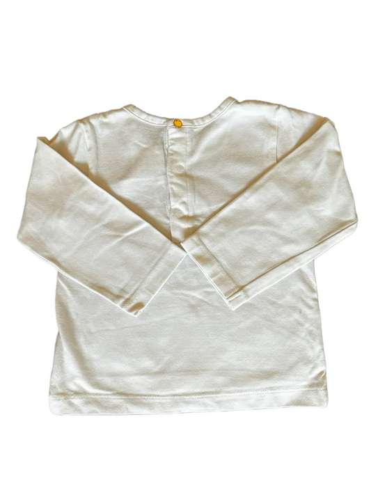 Jacadi White Long-Sleeved T-Shirt (18M)