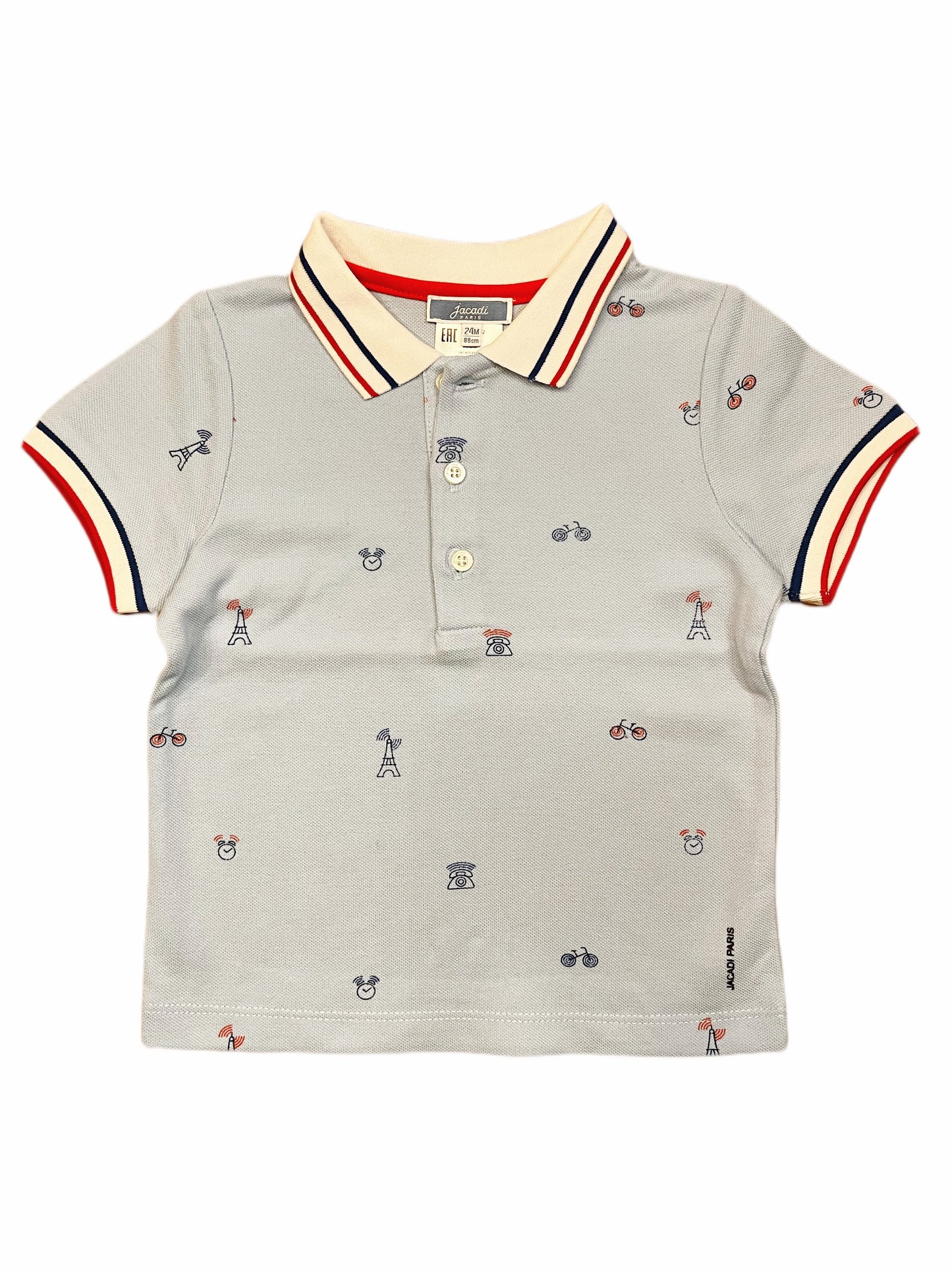 Jacadi timeless, signature boy's polo shirt