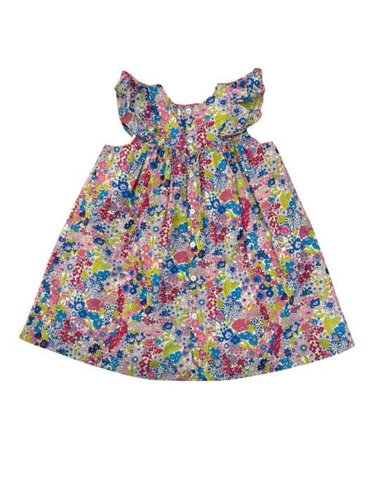 Jacadi Purple Multi Floral Sleeveless Dress (6Y)