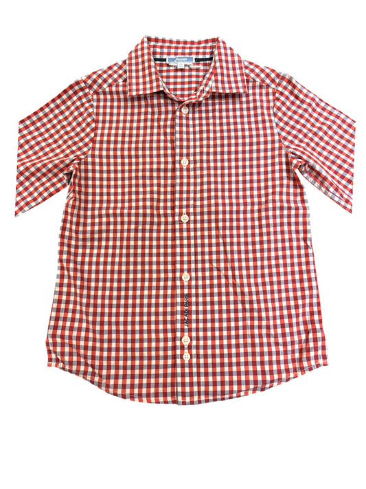 Jacadi Red Gingham Shirt (5Y / 110)