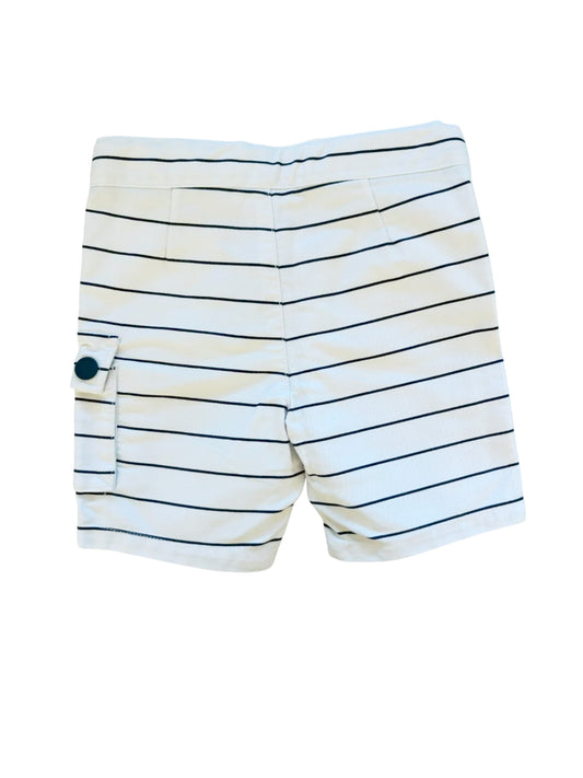 Jacadi – Shorts mit Streifen in Marineblau und Weiß (18 M)