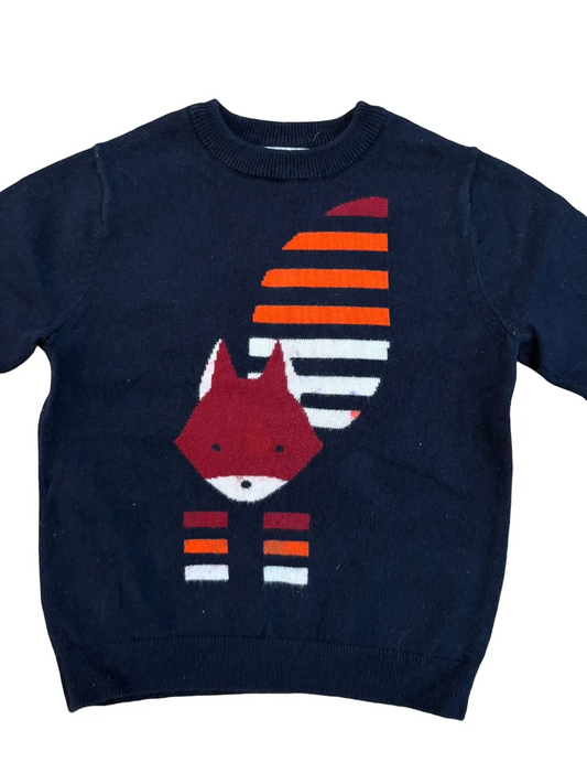 Jacadi Navy Fox Sweater (4Y / 104)