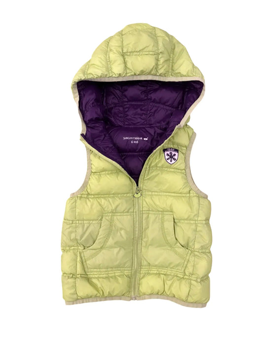 Sergent Major Bright Green Puffer Gilet (6Y)