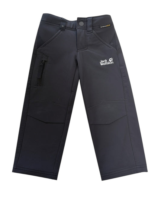 Jack Wolfskin Unisex Black Softshell Trousers, 92