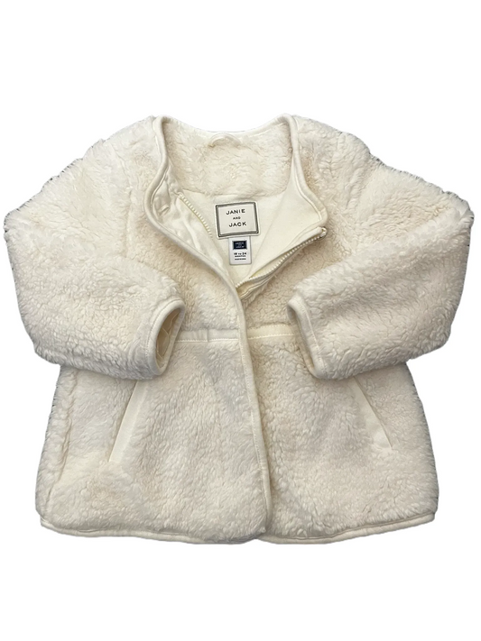Janie and Jack Cream Fleece Jacket (18-24M)