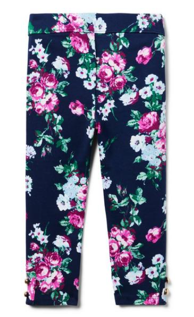 Janie and Jack Navy Floral Pants (3Y)