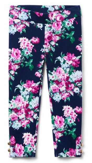 Janie and Jack Navy Floral Pants (3Y)