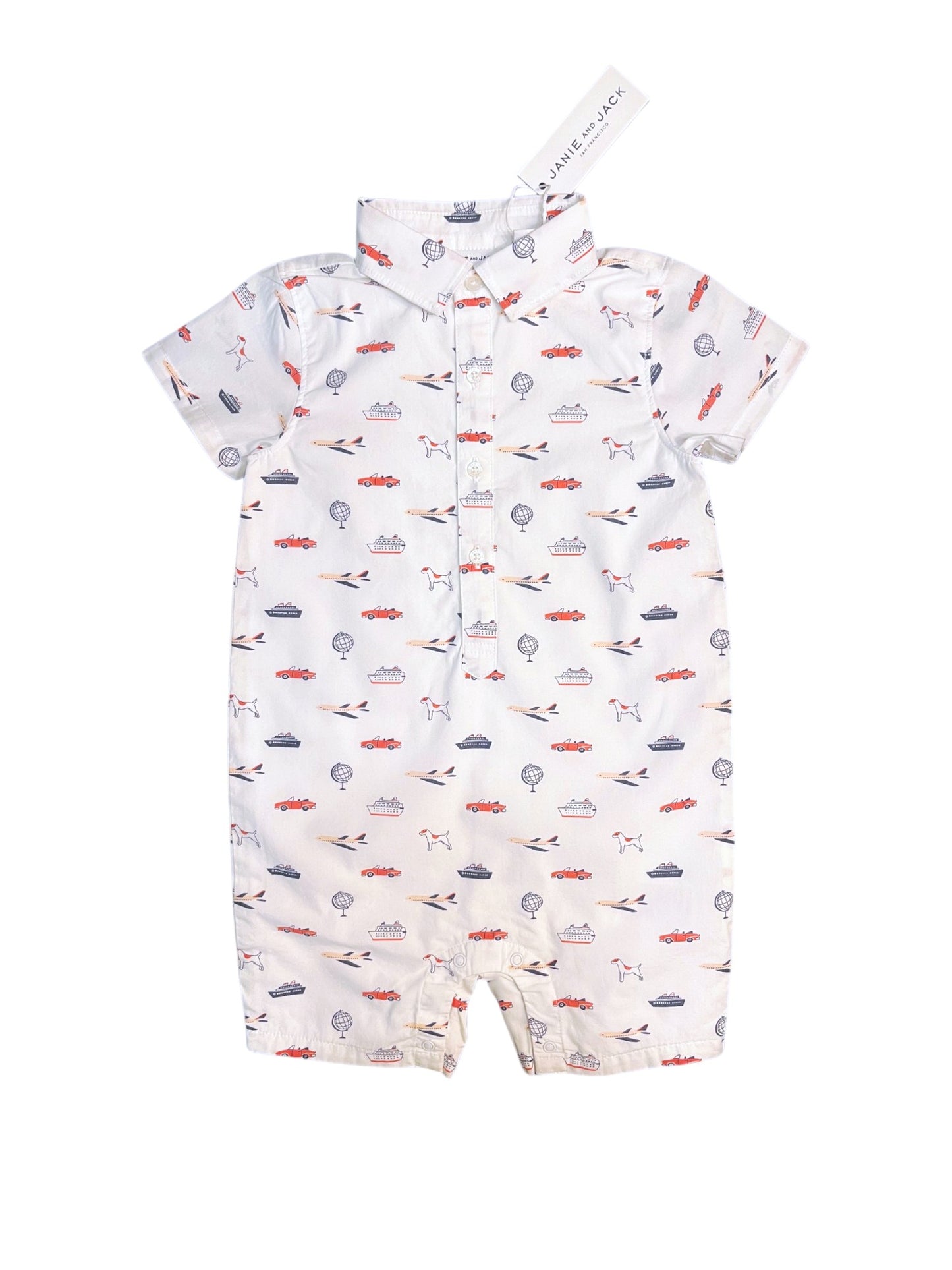 Janie und Jack Cars & Planes Strampler (18–24 M)