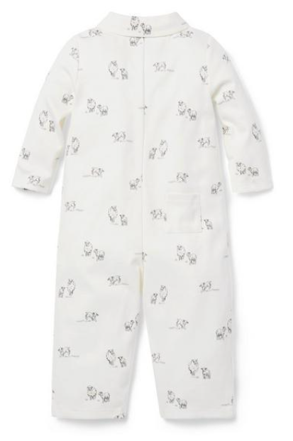 Janie and Jack Ivory Lambs Romper