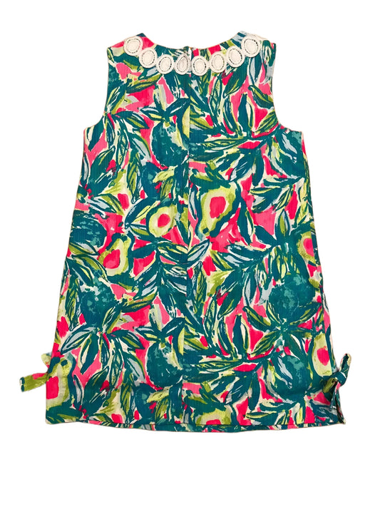Robe trapèze Lilly Pulitzer Little Lilly verte et rose (4 ans)