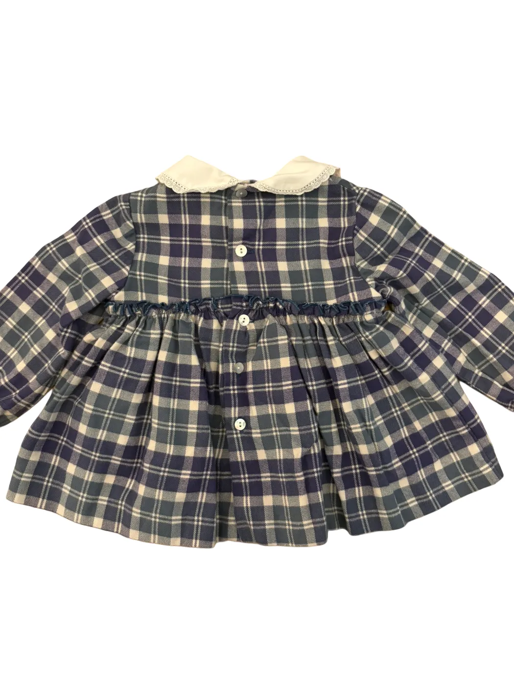 Martin Aranda Blue Plaid Tunic (12-18M)