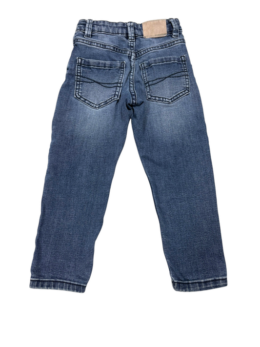 Mayoral Boys Blue Washed Denim Slim Jeans, 3Y / 98 - second hand baby clothing