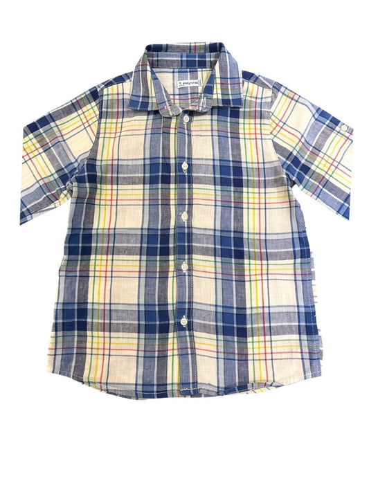 Mayoral Multicolor Plaid Shirt (5Y / 110)