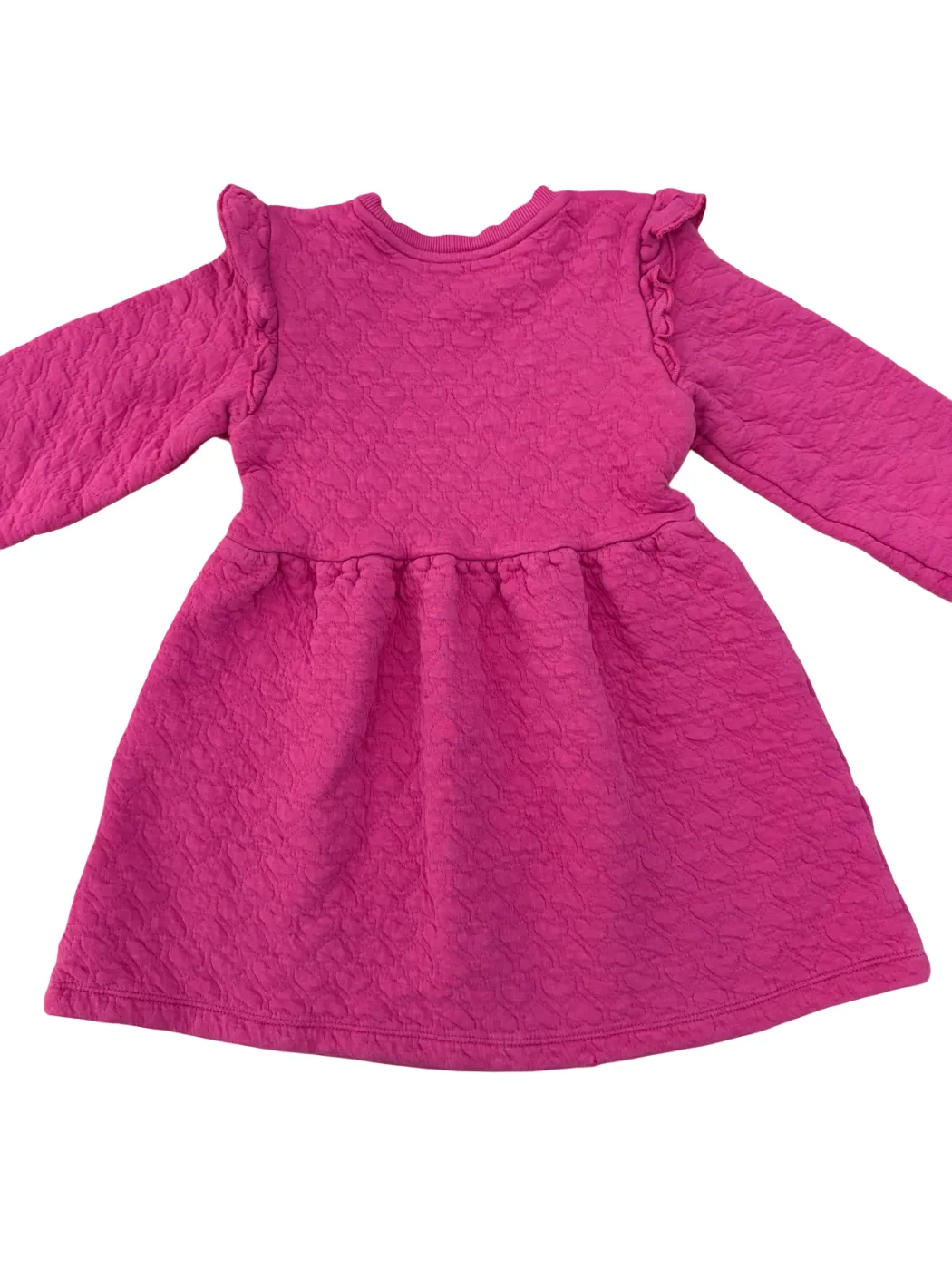 Mini Boden Magenta Quilted Dress (5-6Y)