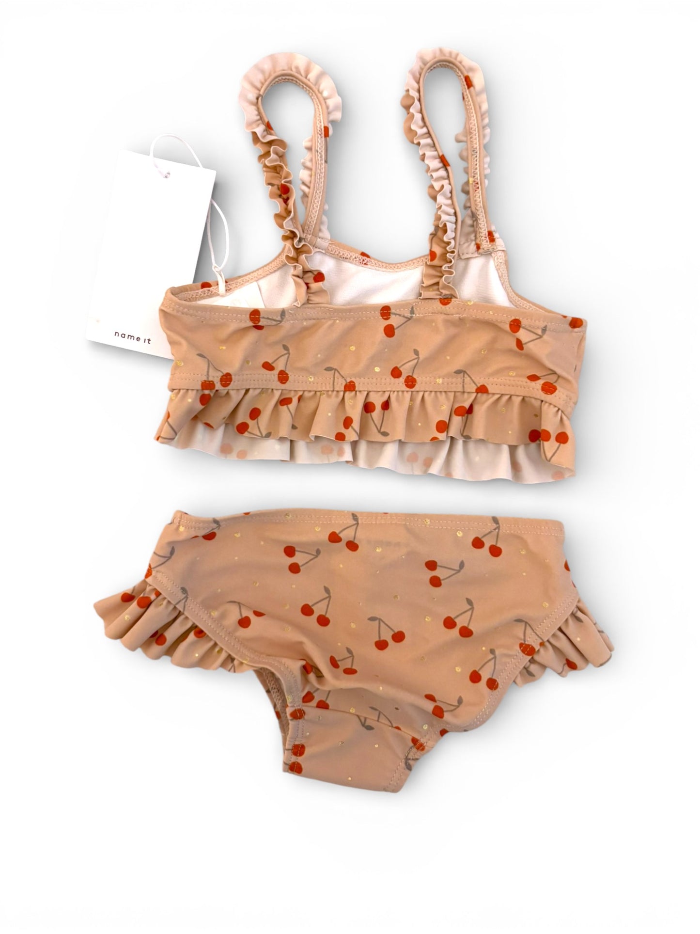 Name It Pink Cherry Print Bikini (18-24M / 92)