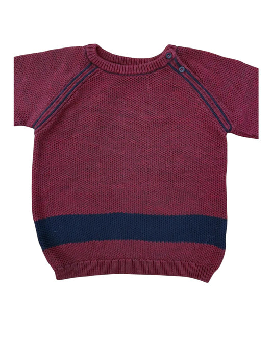 Name It Burgundy Navy Sweater size 4-5Y/110 - second hand baby clothing