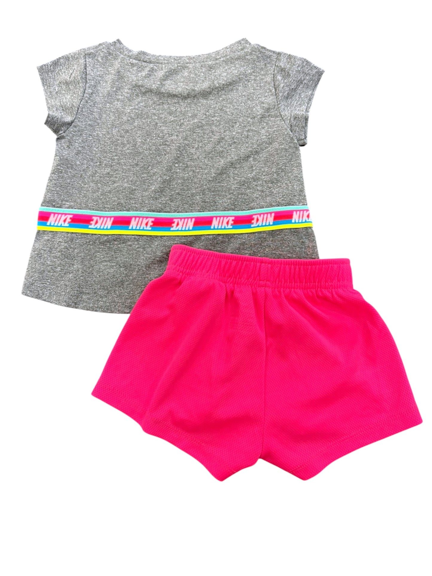 Nike Gray Pink Dri-Fit Outfit Set (18M)