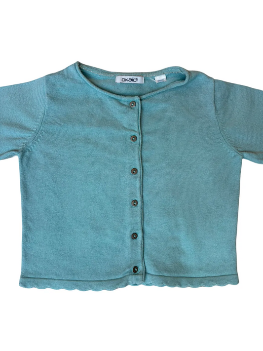 Okaïdi Teal Cardigan (24M)