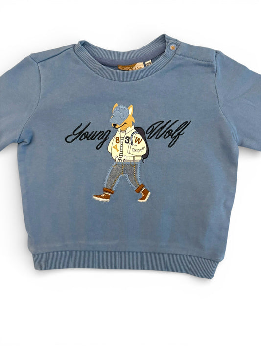Original Marines Light Blue Young Wolf Sweatshirt (12-18M)