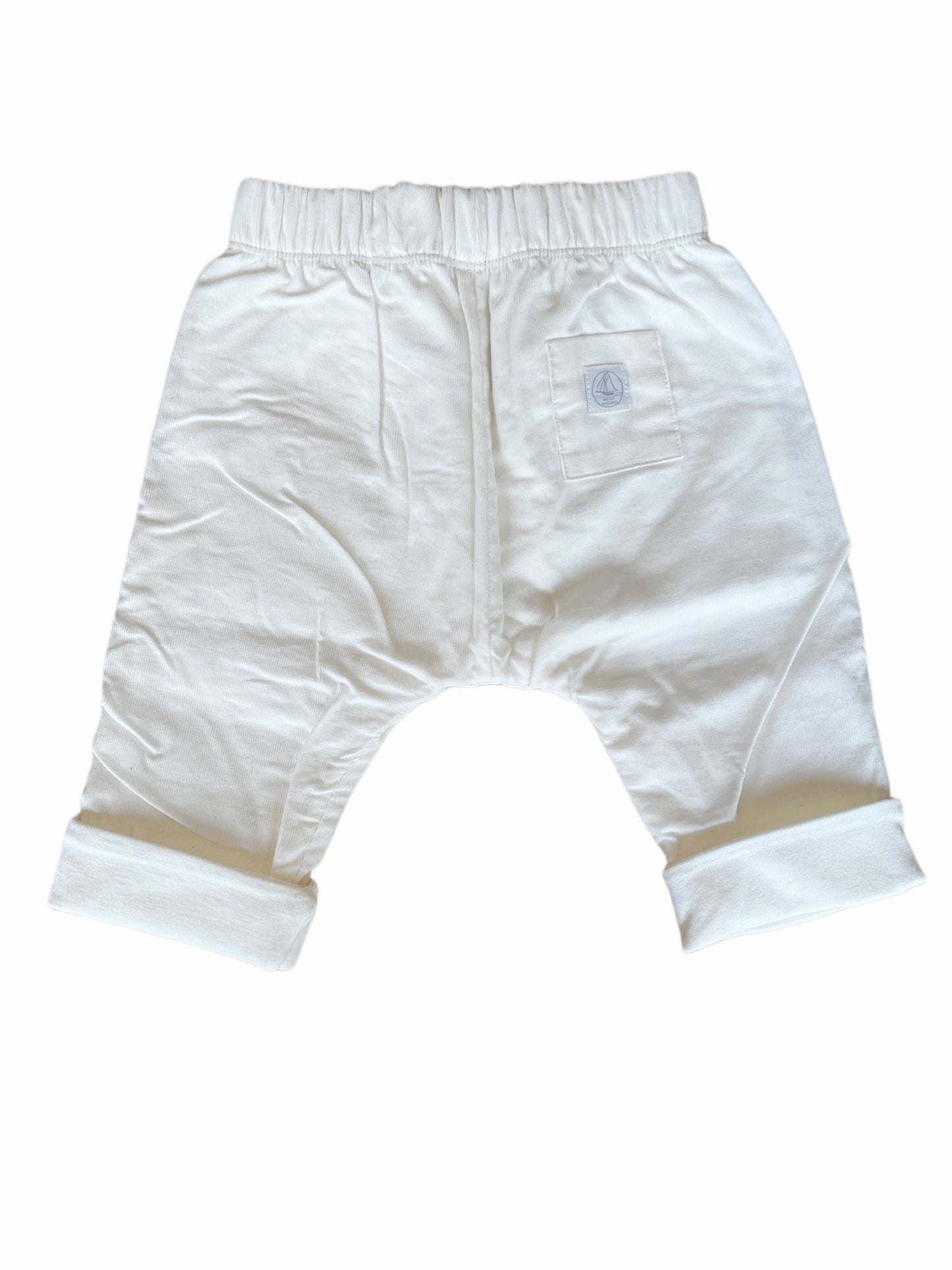 Petit Bateau White Corduroy Pants (3M)