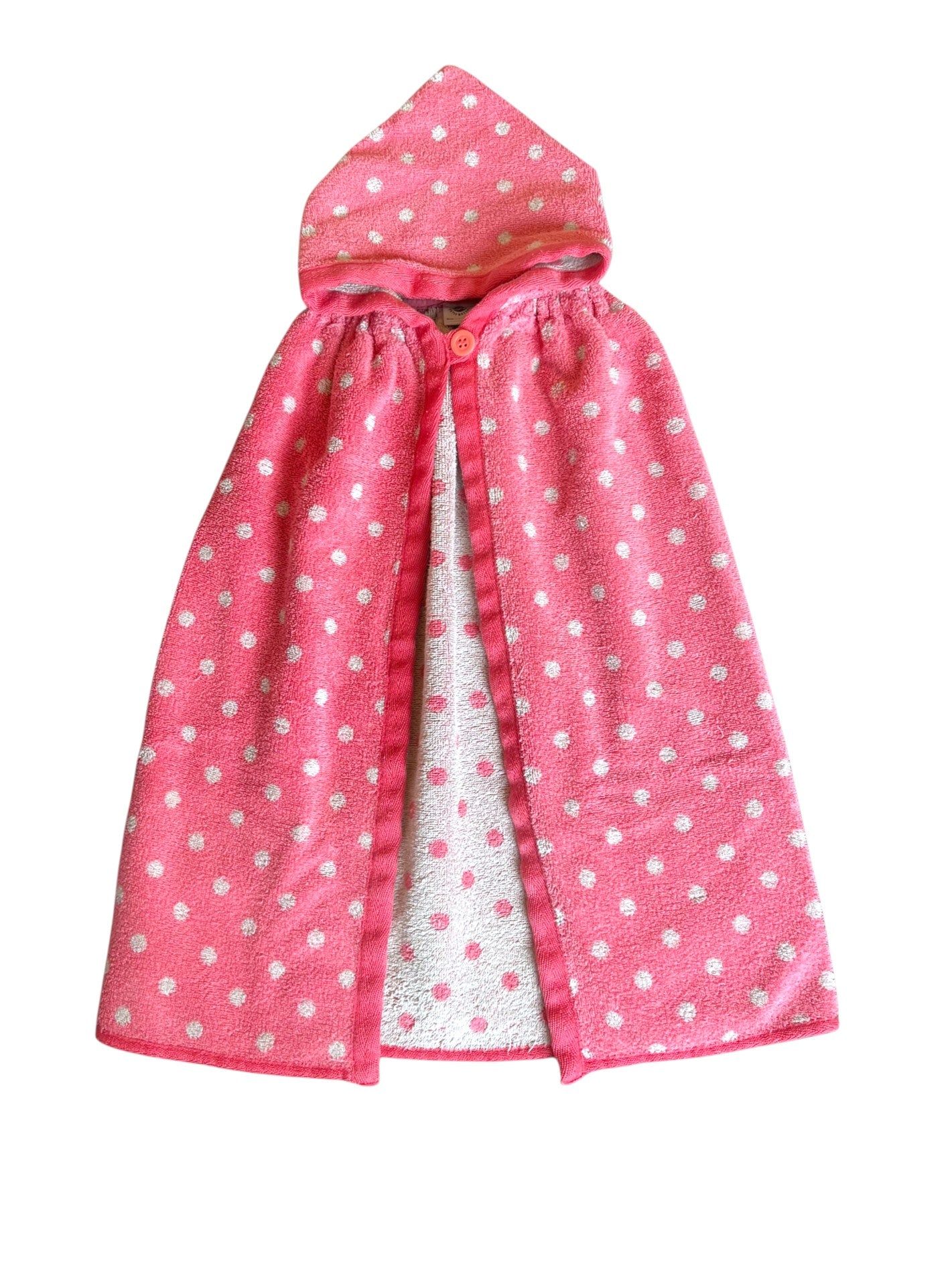 Petit Bateau Cape Serviette Rose à Pois (O/S)