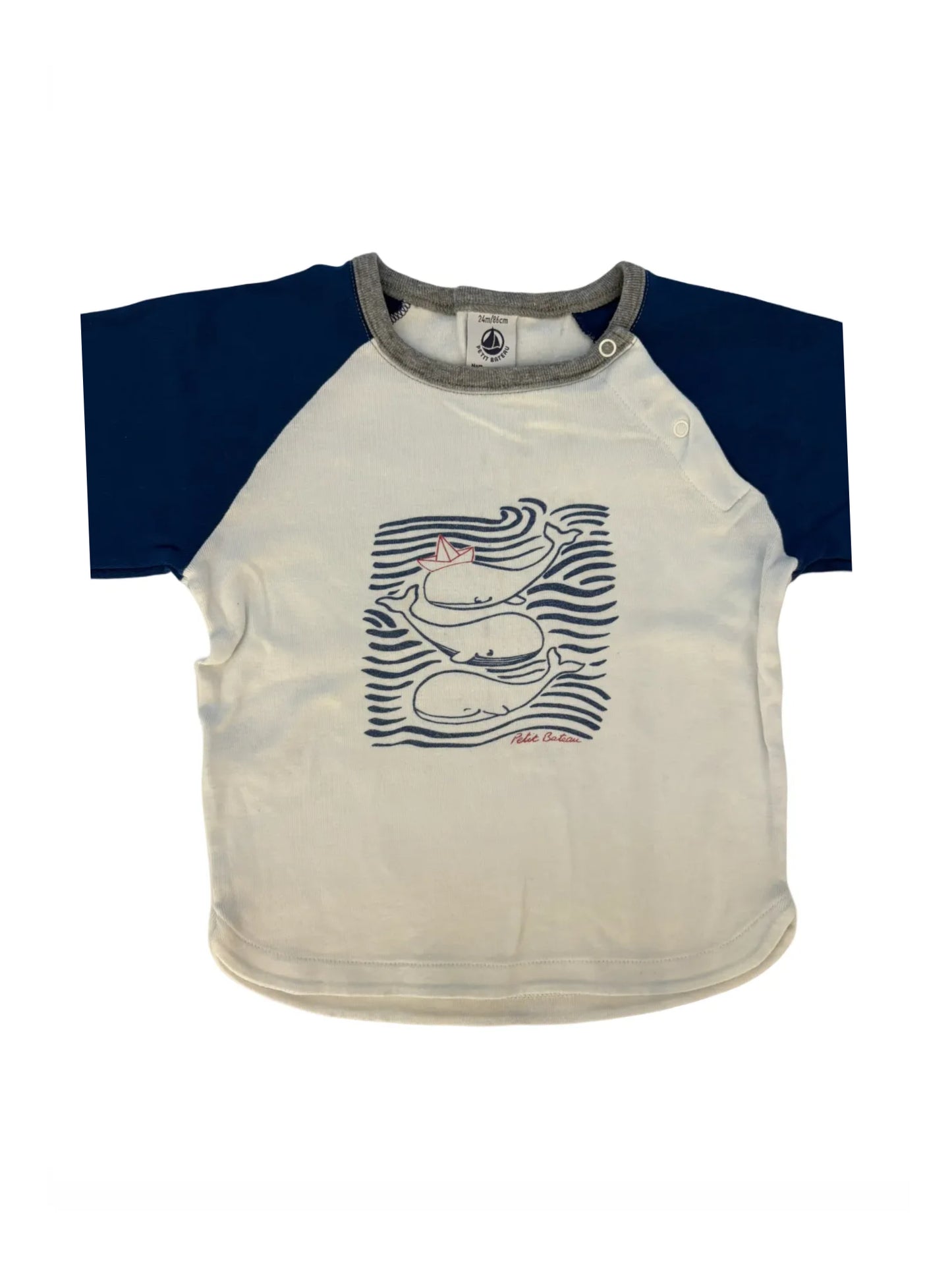Petit Bateau Whale T-Shirt (2J / 86)