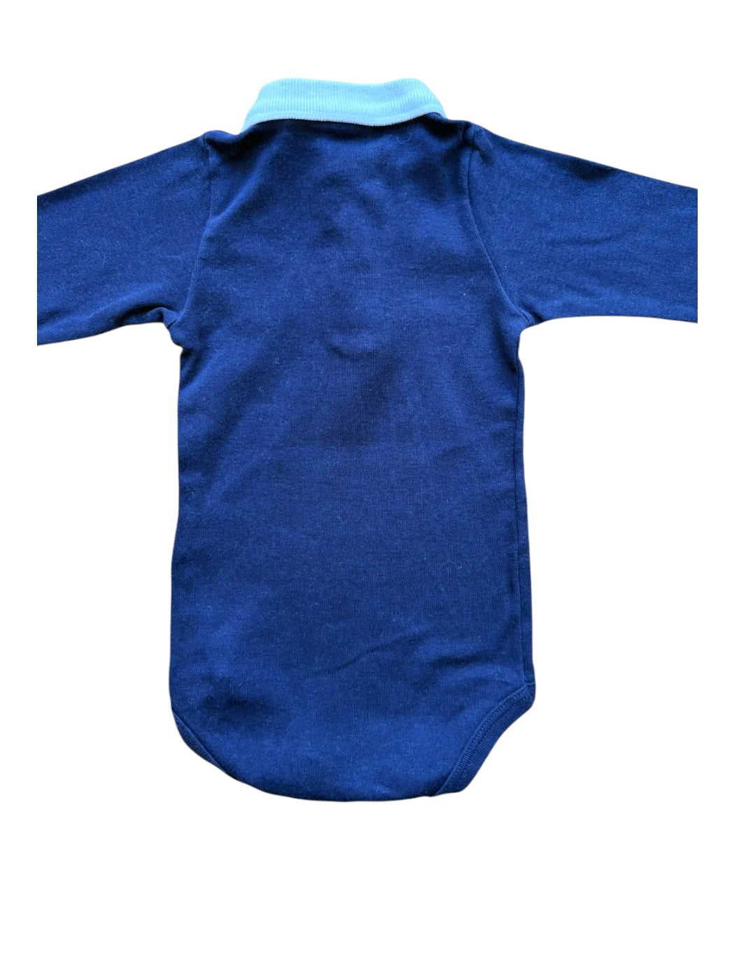 Petit Bateau Navy Polo Bodysuit size 6M / 67 - second hand baby clothing