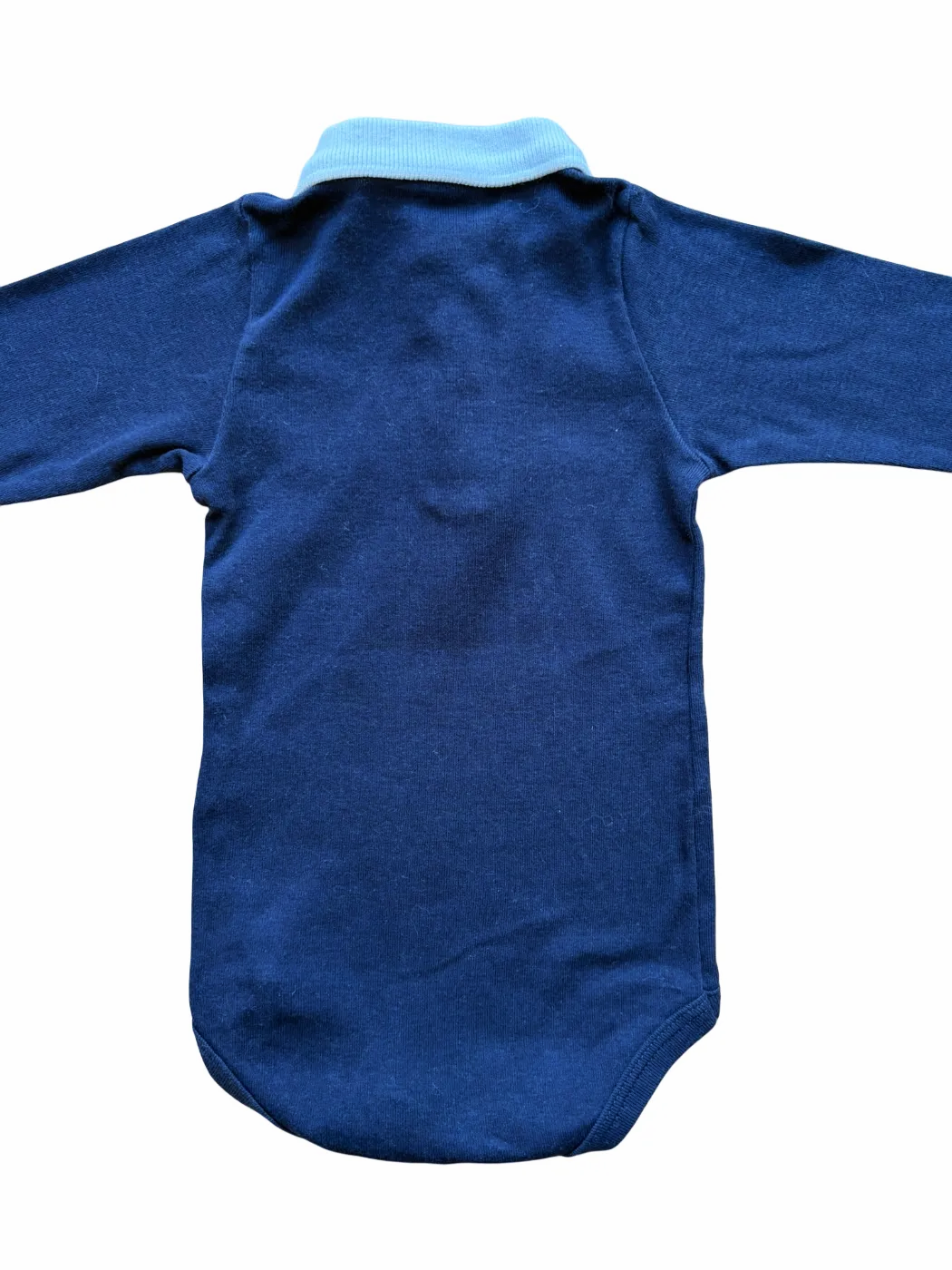 Petit Bateau Navy Polo Bodysuit (6M / 67)