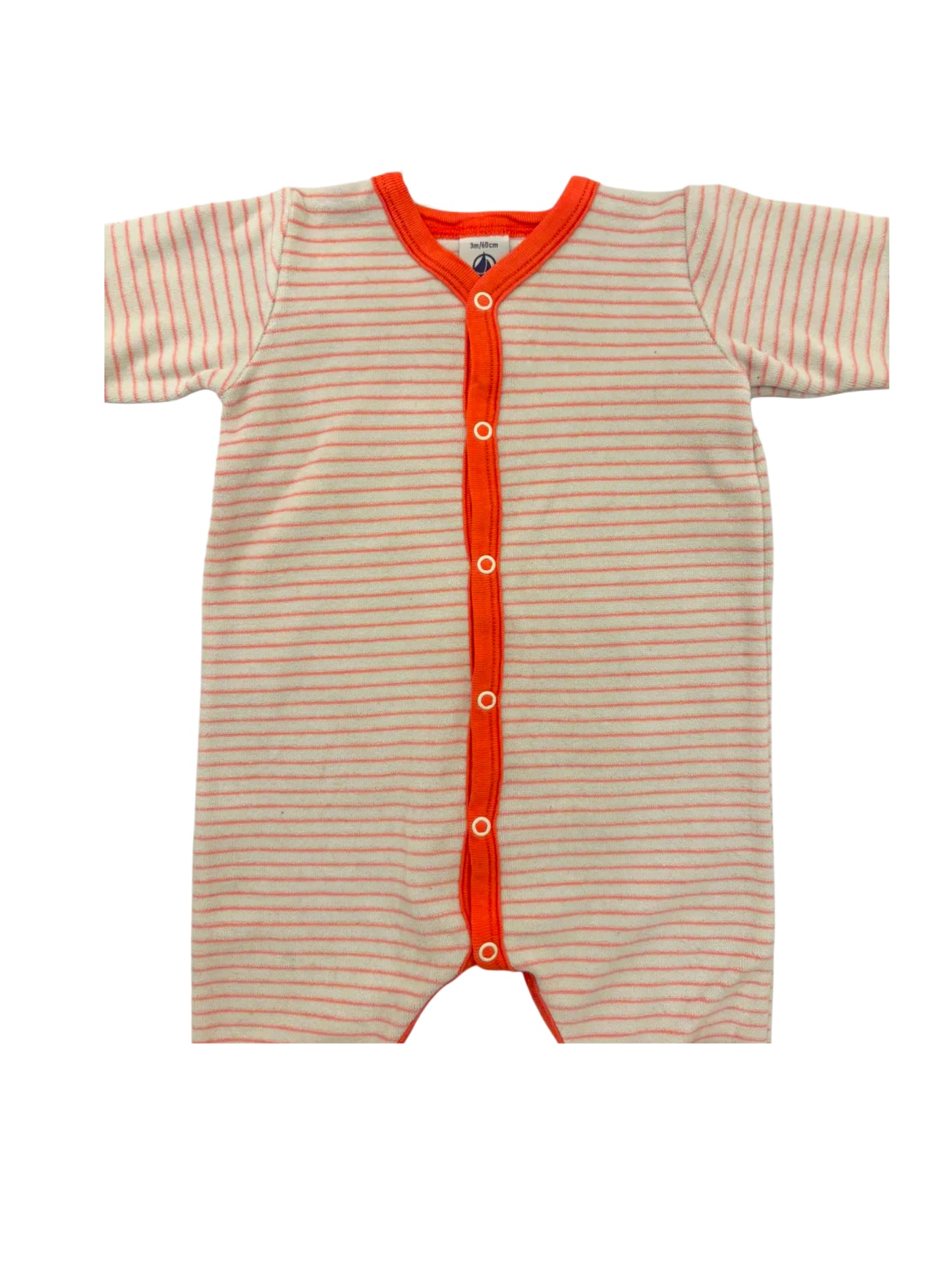 Pyjama en velours rayé Petit Bateau (3M)