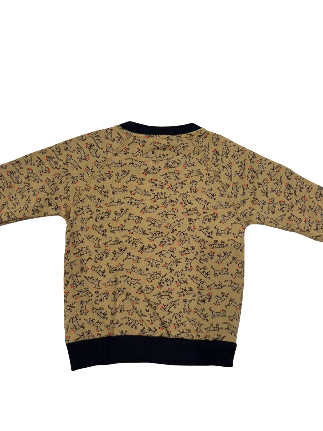 Petit Bateau Leopard Zip Cardigan (18M)