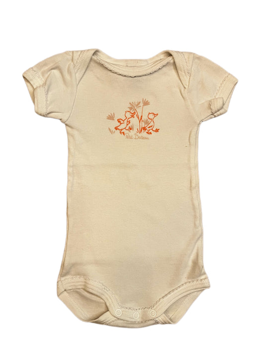Petit Bateau Envelope Neck Bodysuit (3M / 60cm)
