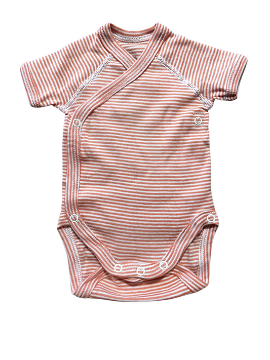 Petit Bateau Bodysuit, Short-Sleeved size Newborn (46cm) - second hand baby clothing