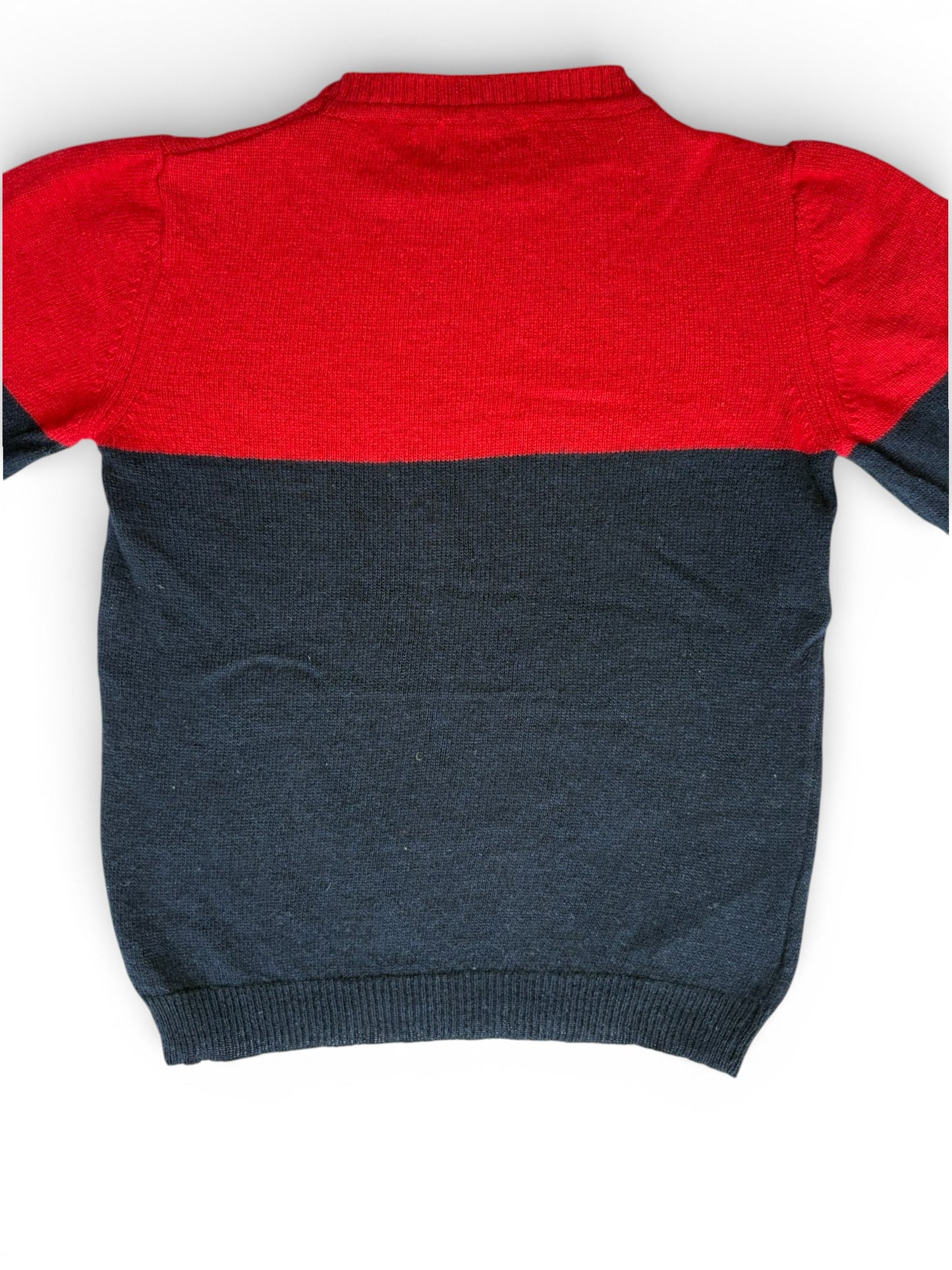 Peuterey Navy & Red Wool Cashmere Sweater (3Y)