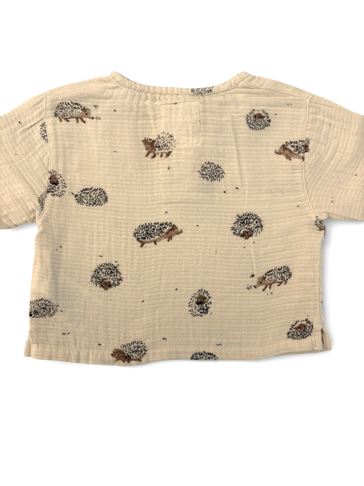 Play Up Hedgehog Muslin Shirt (6M)