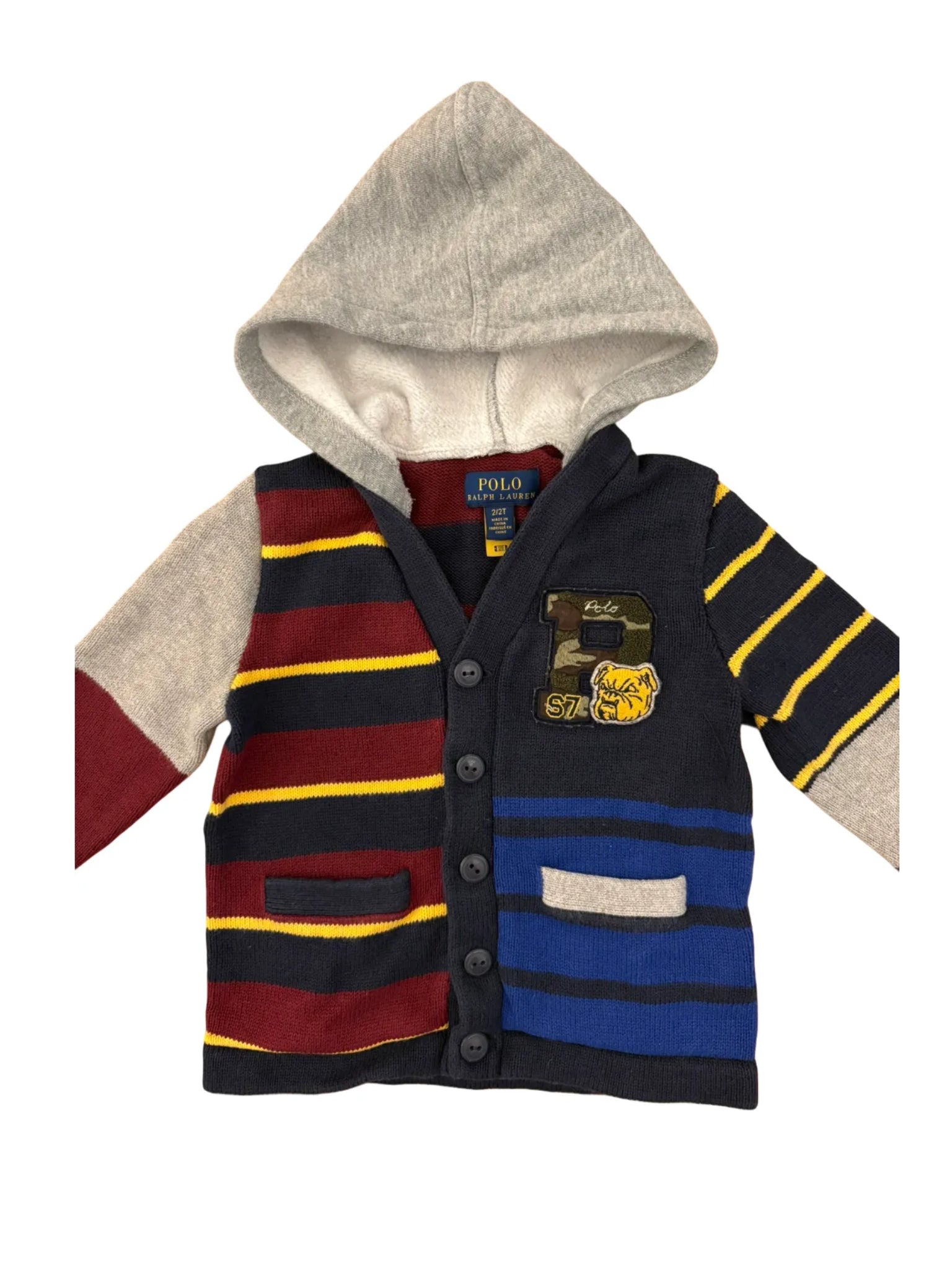 Polo Ralph Lauren Hooded Cardigan 2Y Second Hand | €20 | Blueberry