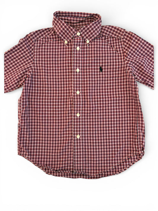 Ralph Lauren Red & Blue Plaid Shirt (4Y)