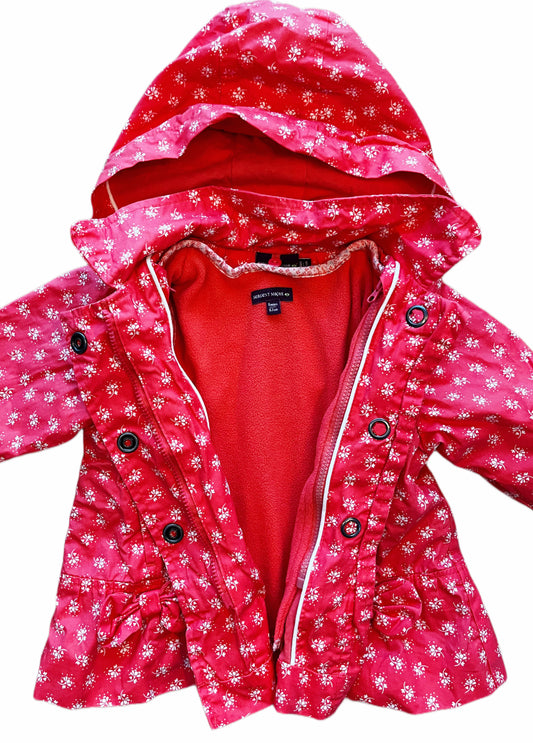 Sergent Major Floral Coral Coat (6M)