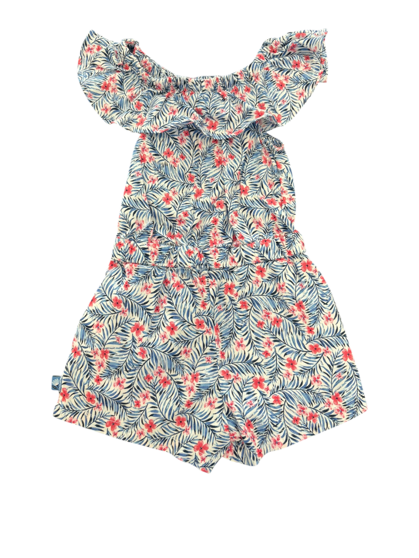 Sergent Major Tropical Floral Off-Shoulder Romper (24M / 88)